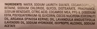 Argan Oil & Lavender Shampoo - Ingredients - en