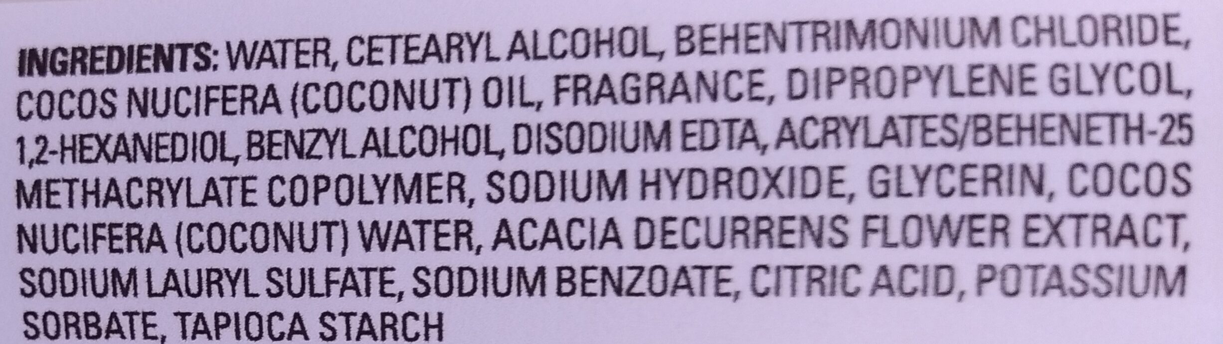 Coconut water & mimosa flower volume conditioner - Ingredients - en