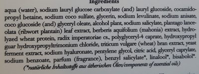 Cleaning gel - Ingredients