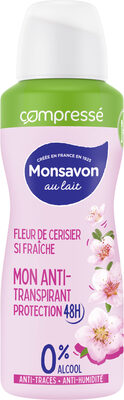Monsavon Anti-Transpirant Femme Spray Compressé Fleur de Cerisier 100ml - Produit - fr
