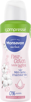 Monsavon Compressé Déodorant Femme Spray Antibactérien Coton - Produit - fr