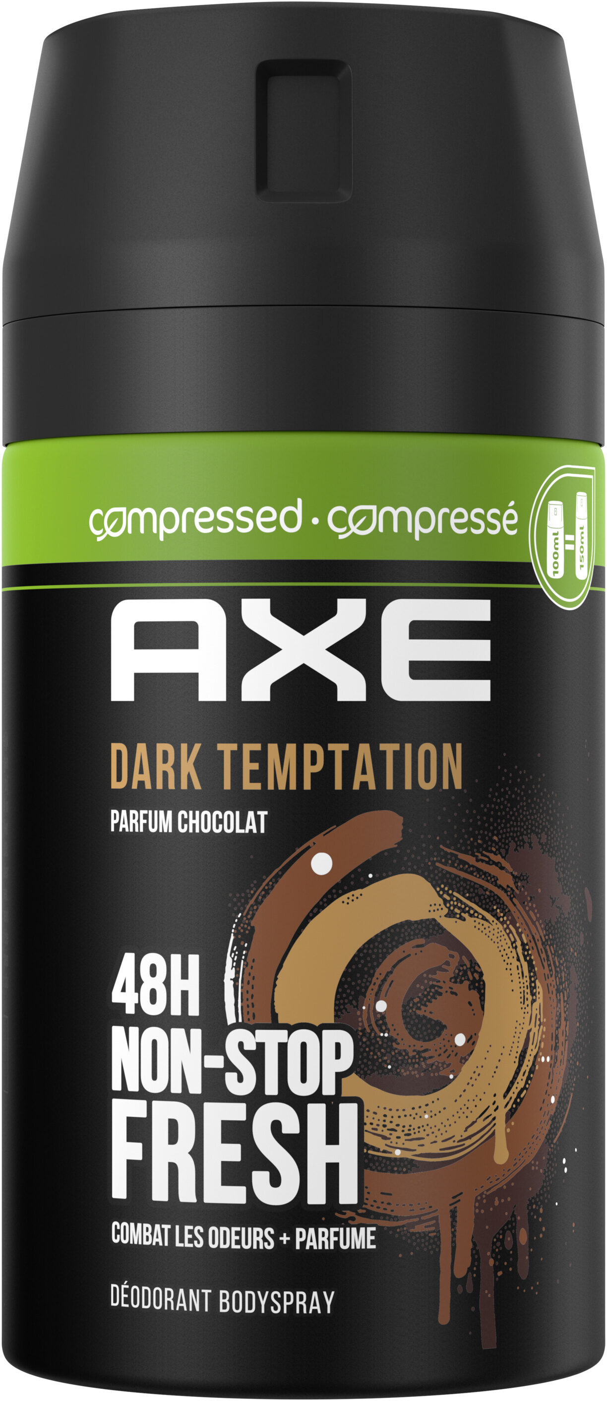 Axe Déodorant Bodyspray Compressé Homme Dark Temptation 48 h - Produto - fr