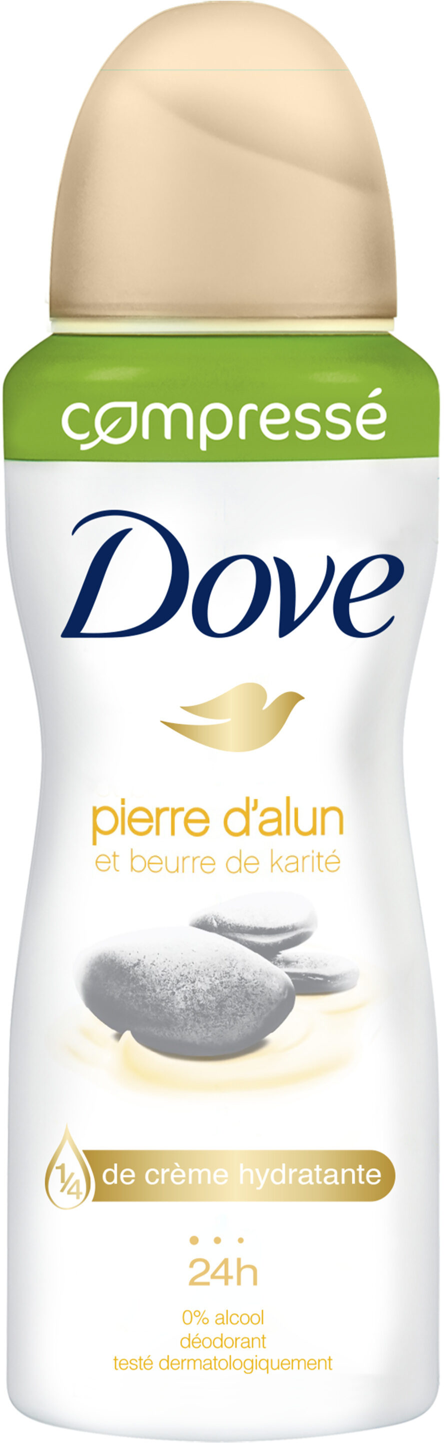DOVE Déodorant Femme Spray Compressé Pierre d'Alun et Beurre de Karité 100ml - Tuote - fr